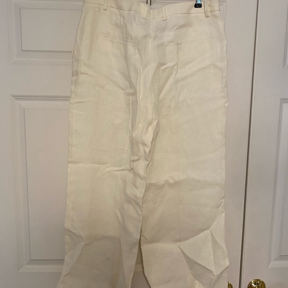Theory cream Linen pants - Picture 4 of 5
